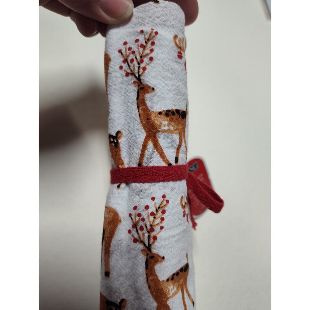 Holiday Flour Sack Dish Towel
